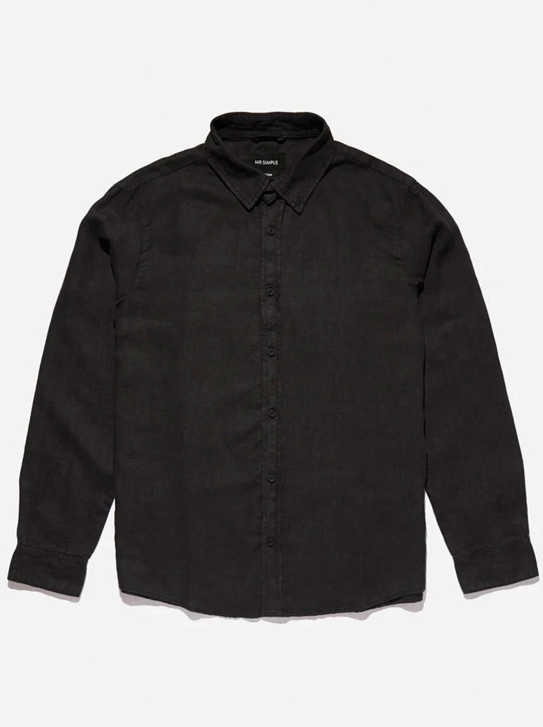 Mr Simple - Linen LS Shirt - Black
