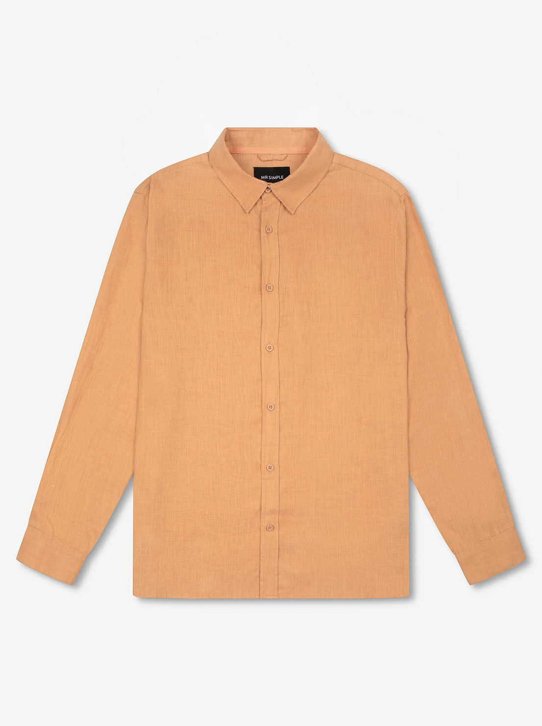 Mr Simple - Linen LS Shirt - Bronze