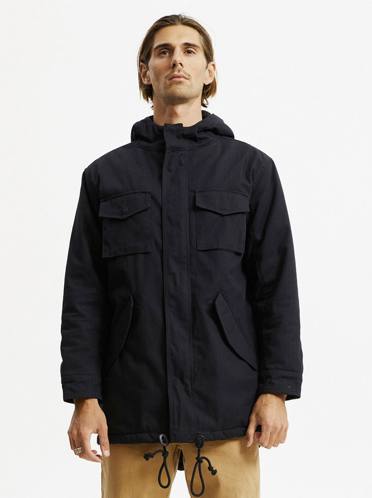 Mr Simple - Mod Sherpa Jacket - Black