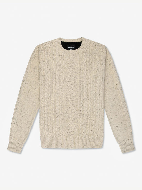 Mr Simple - Oslo Cable Knit - Oatmeal