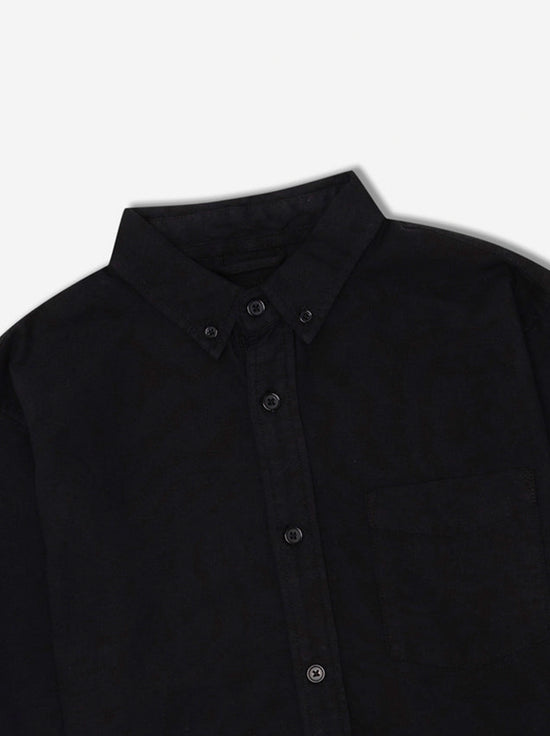 Mr Simple - Oxford LS Shirt - Black