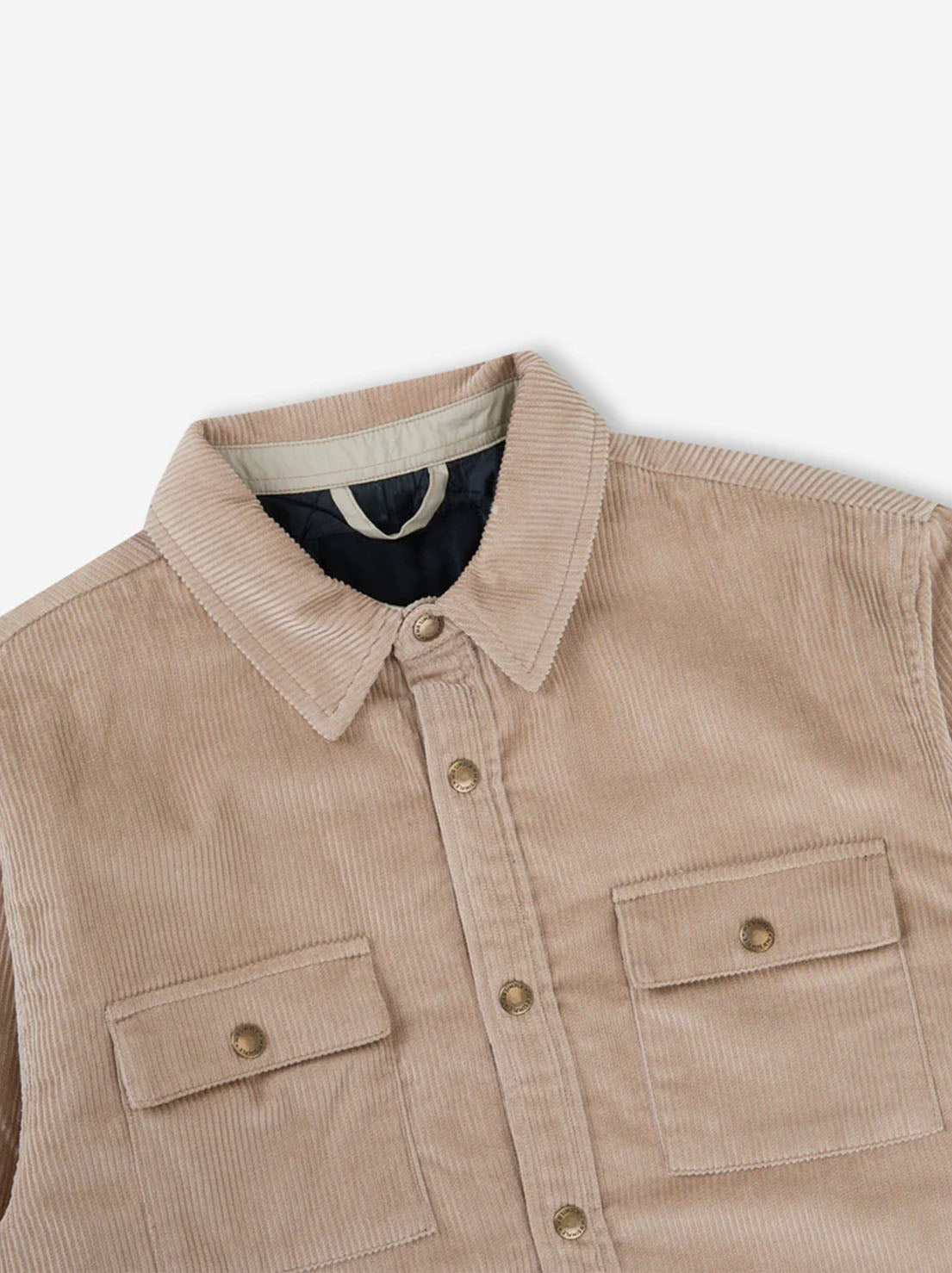 Mr Simple - Quilted Cord Jacket - Stone