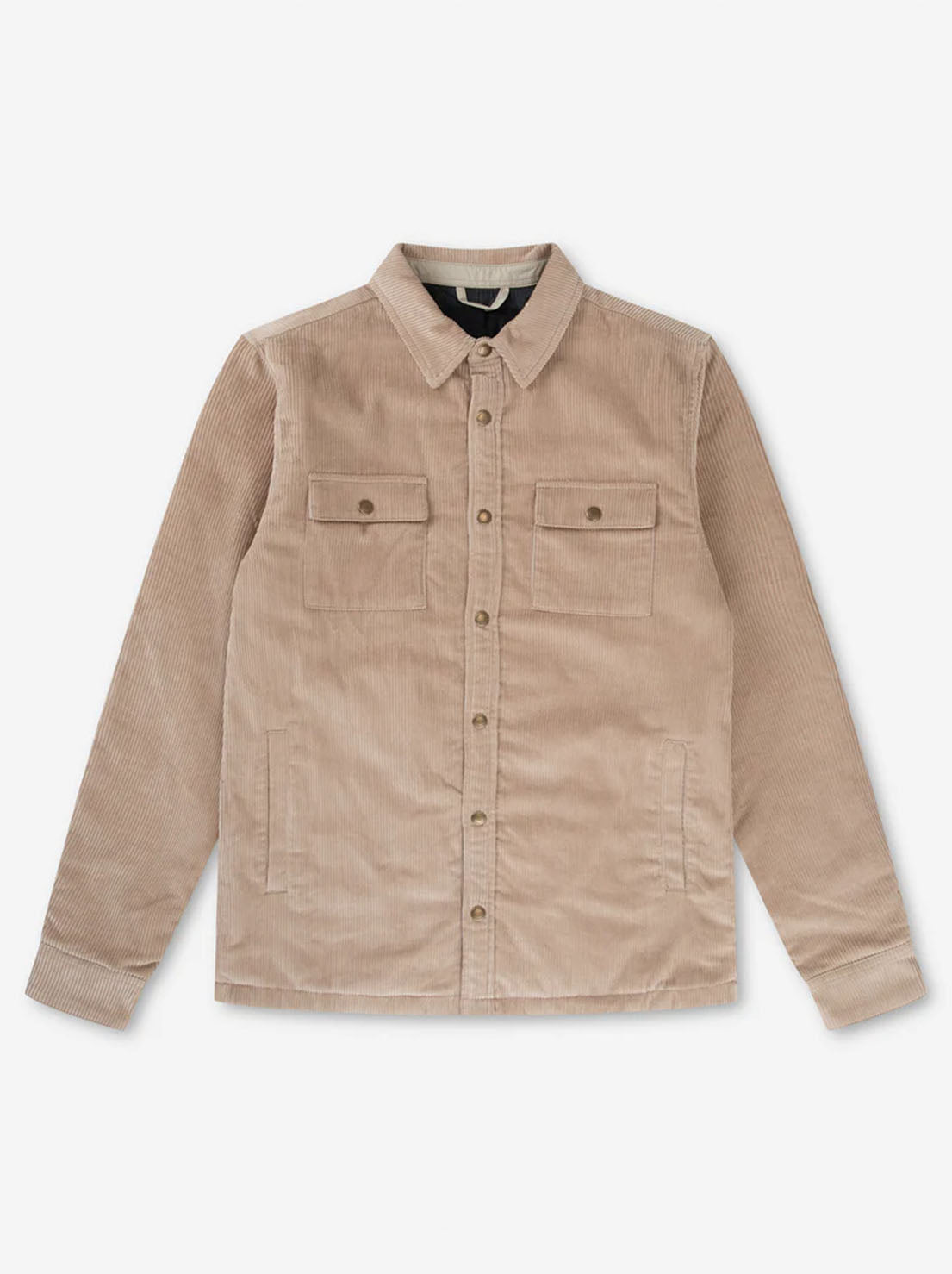 Mr Simple - Quilted Cord Jacket - Stone