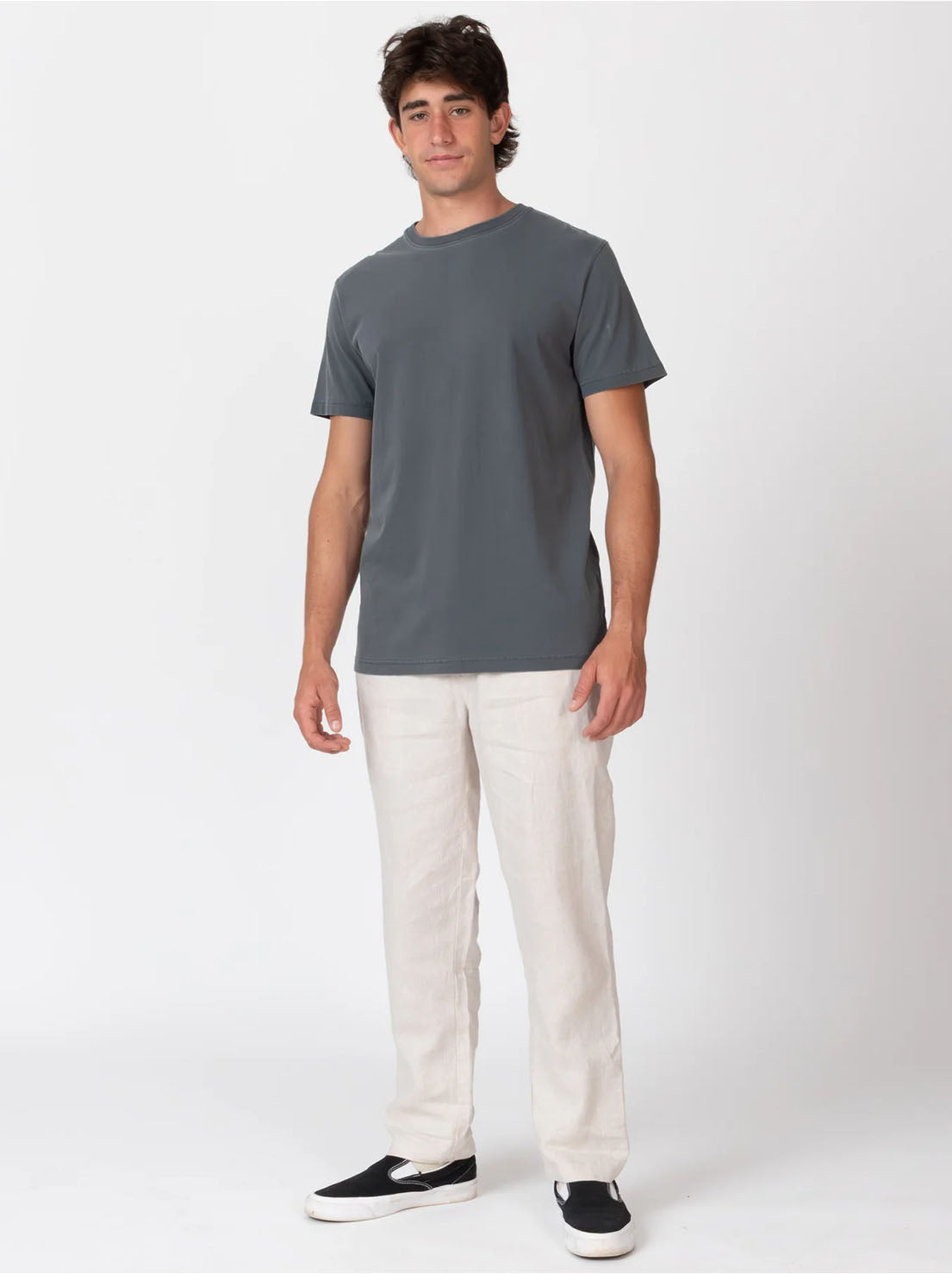 Mr Simple - Reginald Organic Vintage Tee - Black Fade
