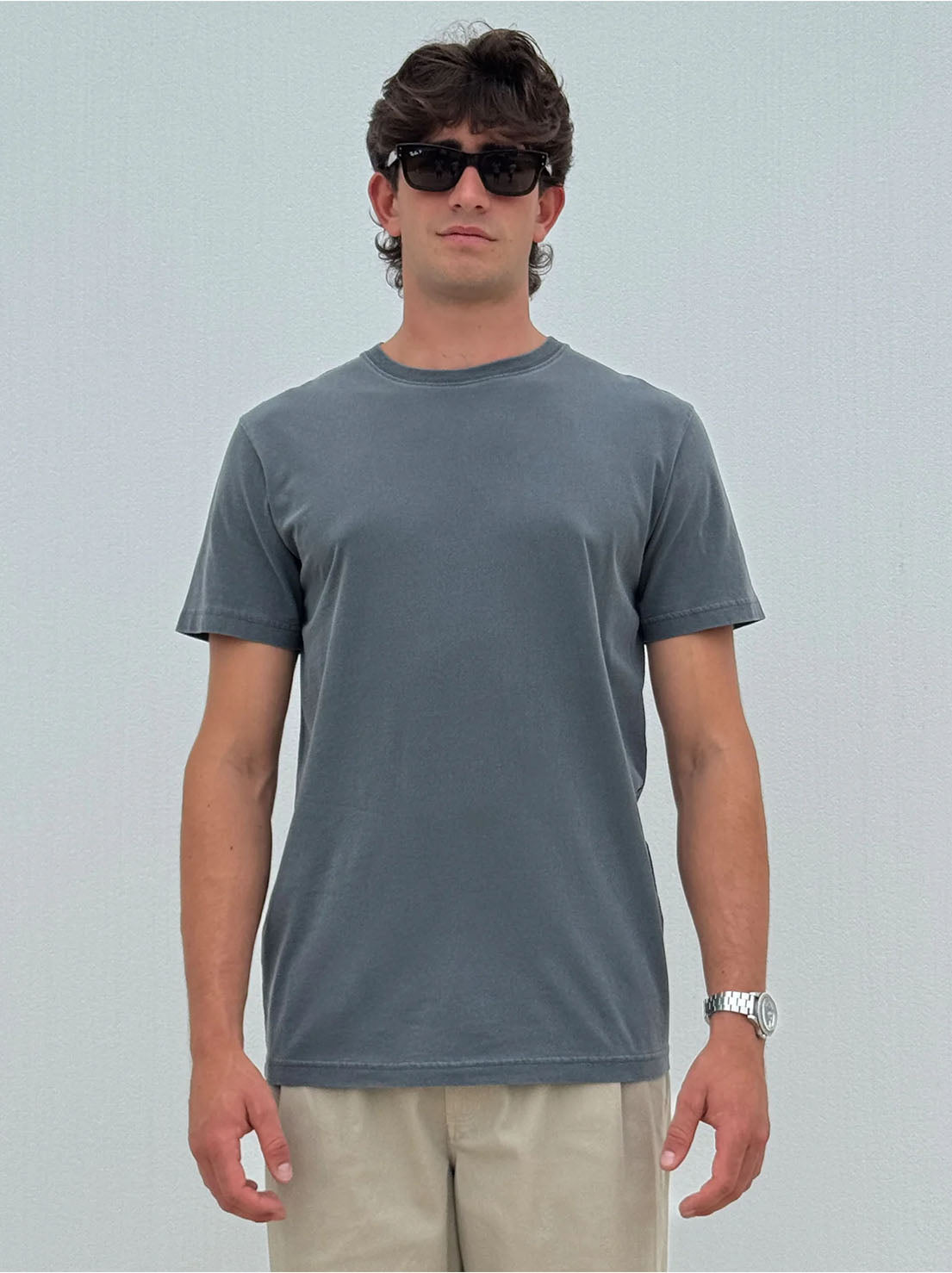 Mr Simple - Reginald Organic Vintage Tee - Black Fade