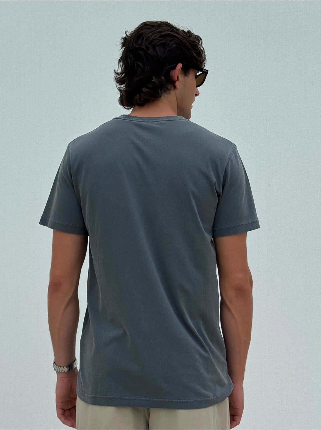 Mr Simple - Reginald Organic Vintage Tee - Black Fade