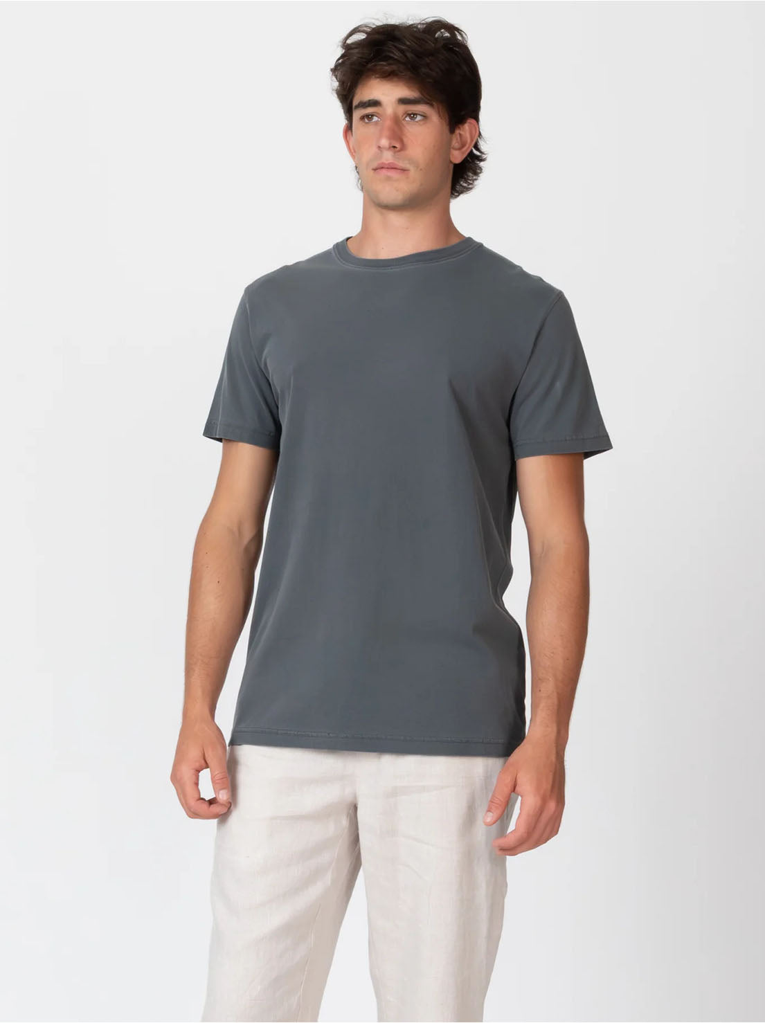 Mr Simple - Reginald Organic Vintage Tee - Black Fade