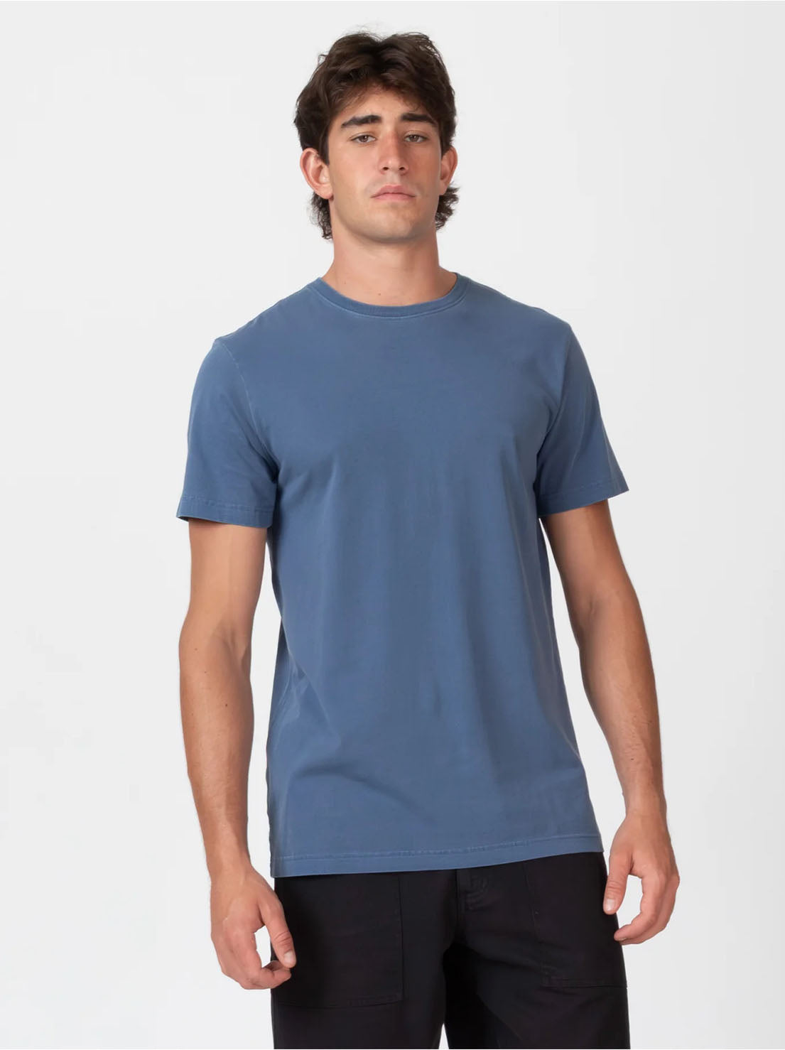 Mr Simple - Reginald Organic Vintage Tee - Navy Fade