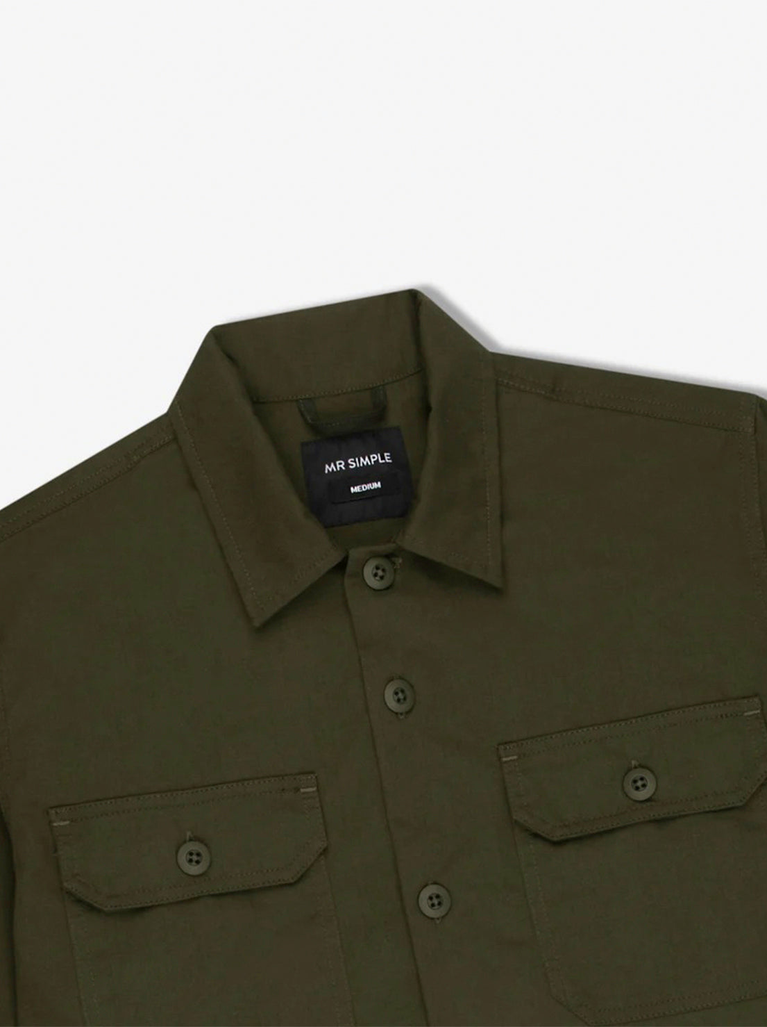 Mr Simple - Ripstop Canvas Overshirt - Army
