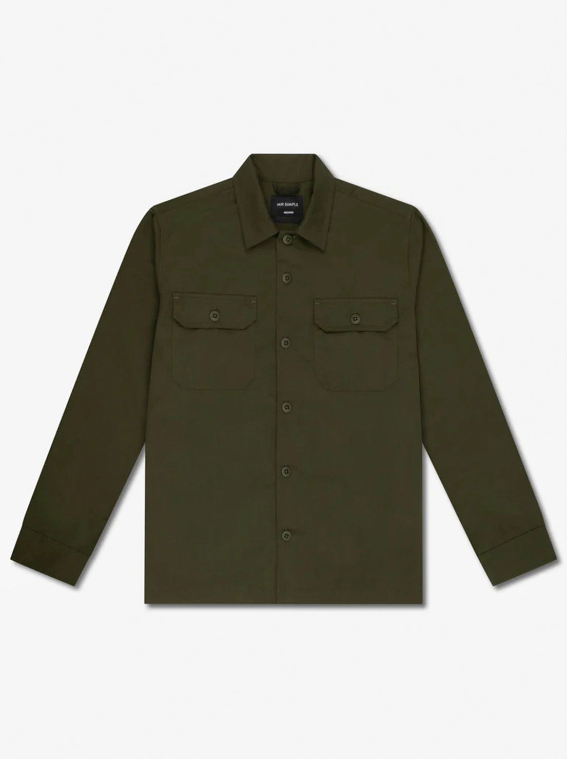 Mr Simple - Ripstop Canvas Overshirt - Army
