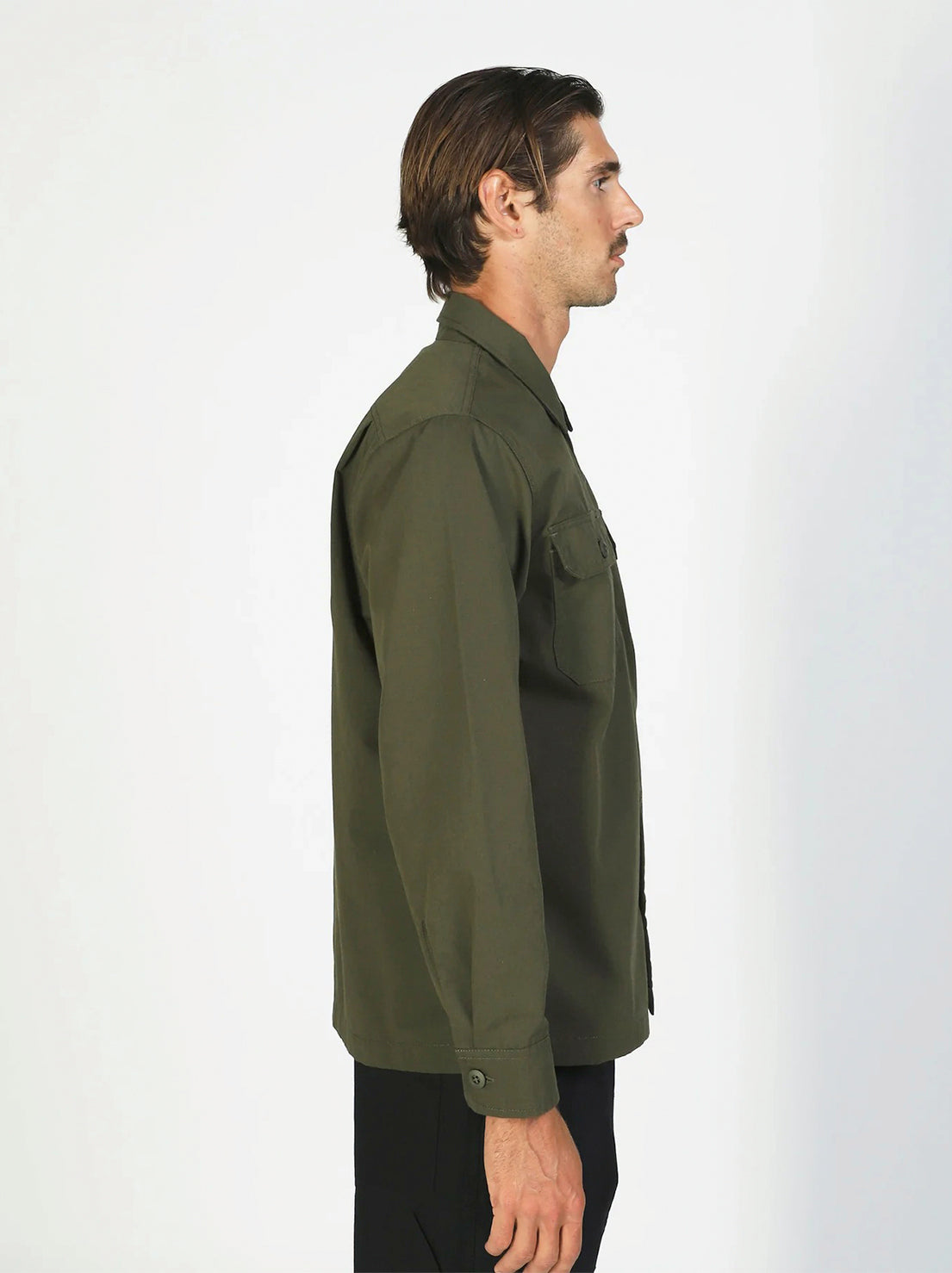 Mr Simple - Ripstop Canvas Overshirt - Army