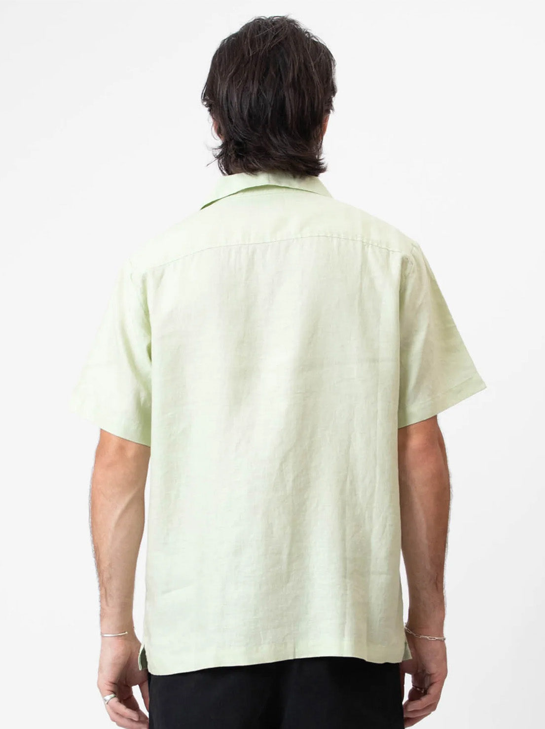 Mr Simple - Rover Embroidered Shirt -  Fog Green