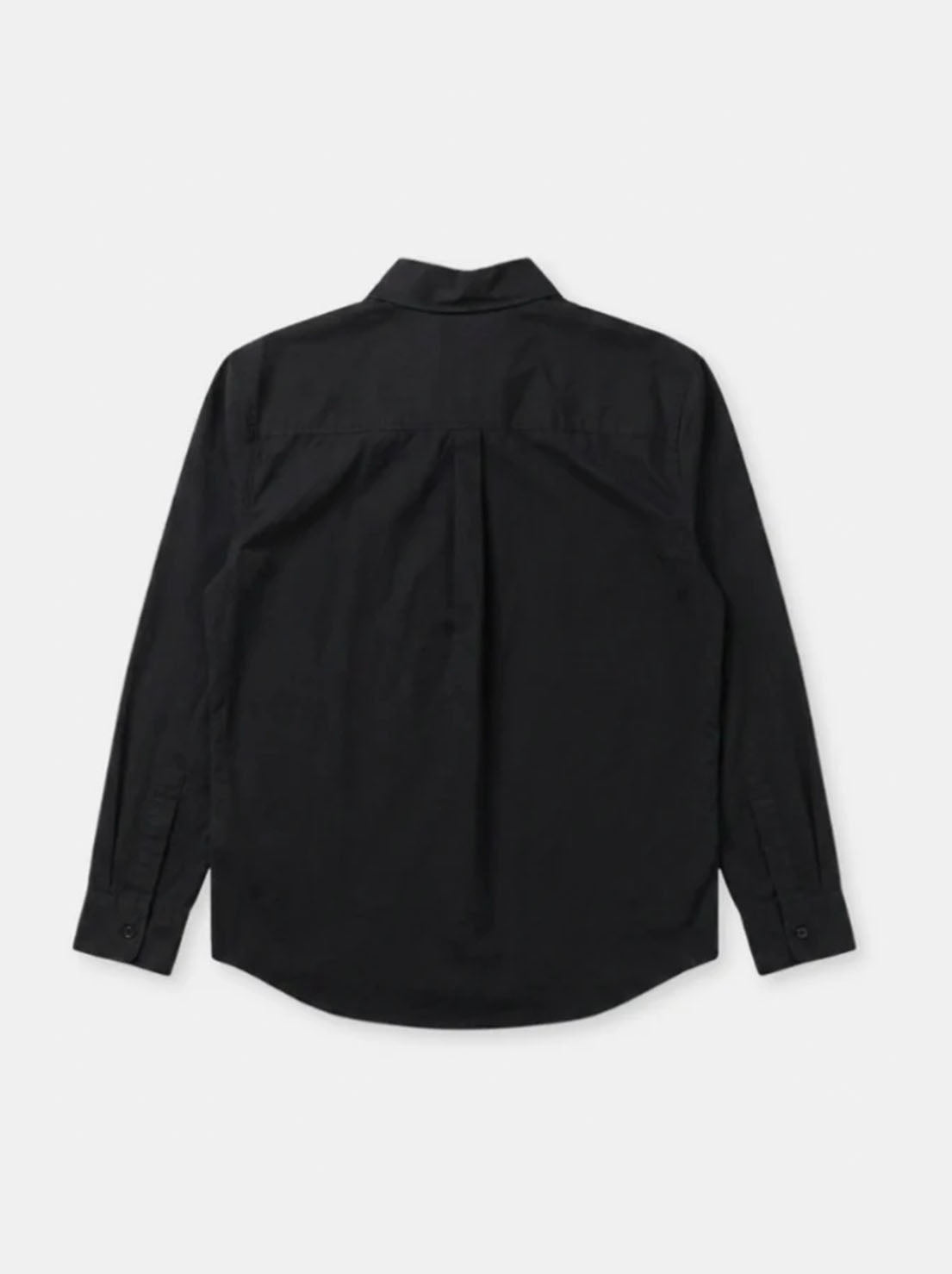 Mr Simple - Russel Long Sleeve Shirt - Black