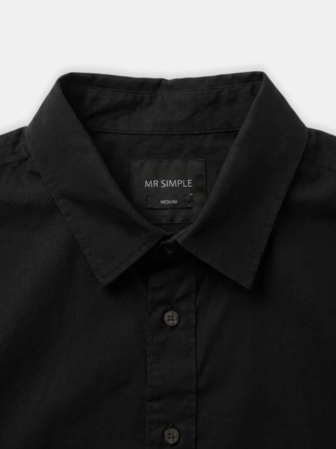 Mr Simple - Russel Long Sleeve Shirt - Black