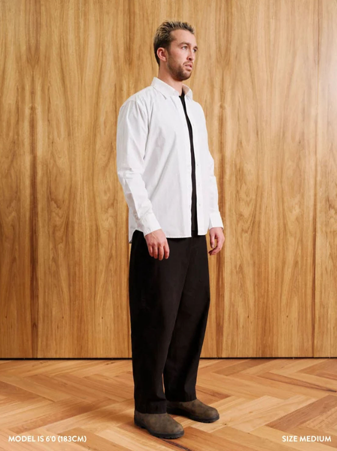 Mr Simple - Russel Long Sleeve Shirt - White