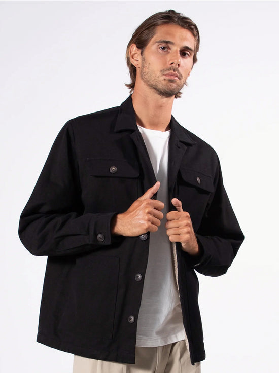 Mr Simple - Stockyard Sherpa Jacket - Black