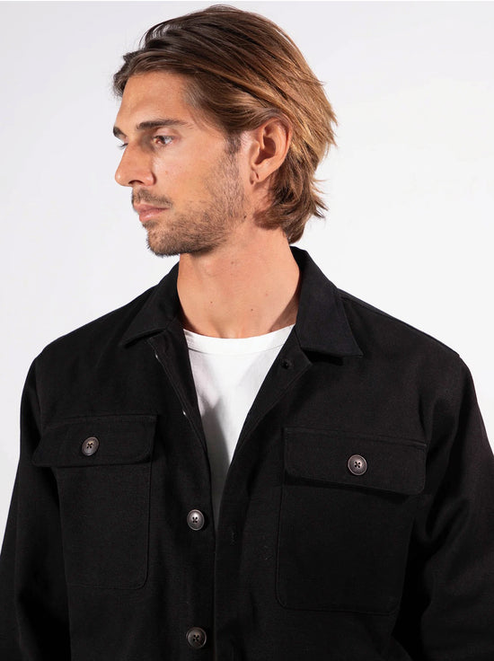Mr Simple - Stockyard Sherpa Jacket - Black