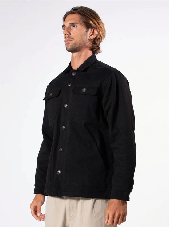 Mr Simple - Stockyard Sherpa Jacket - Black
