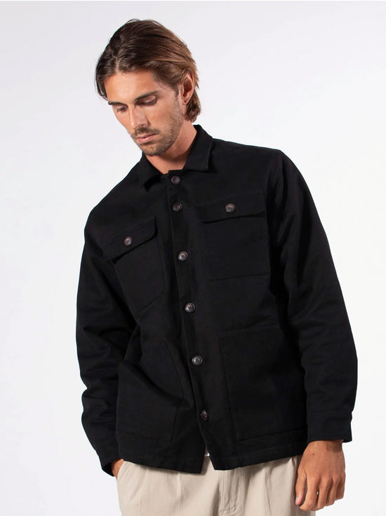 Mr Simple - Stockyard Sherpa Jacket - Black