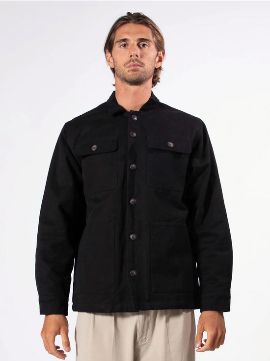 Mr Simple - Stockyard Sherpa Jacket - Black