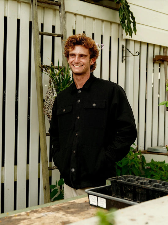 Mr Simple - Stockyard Sherpa Jacket - Black