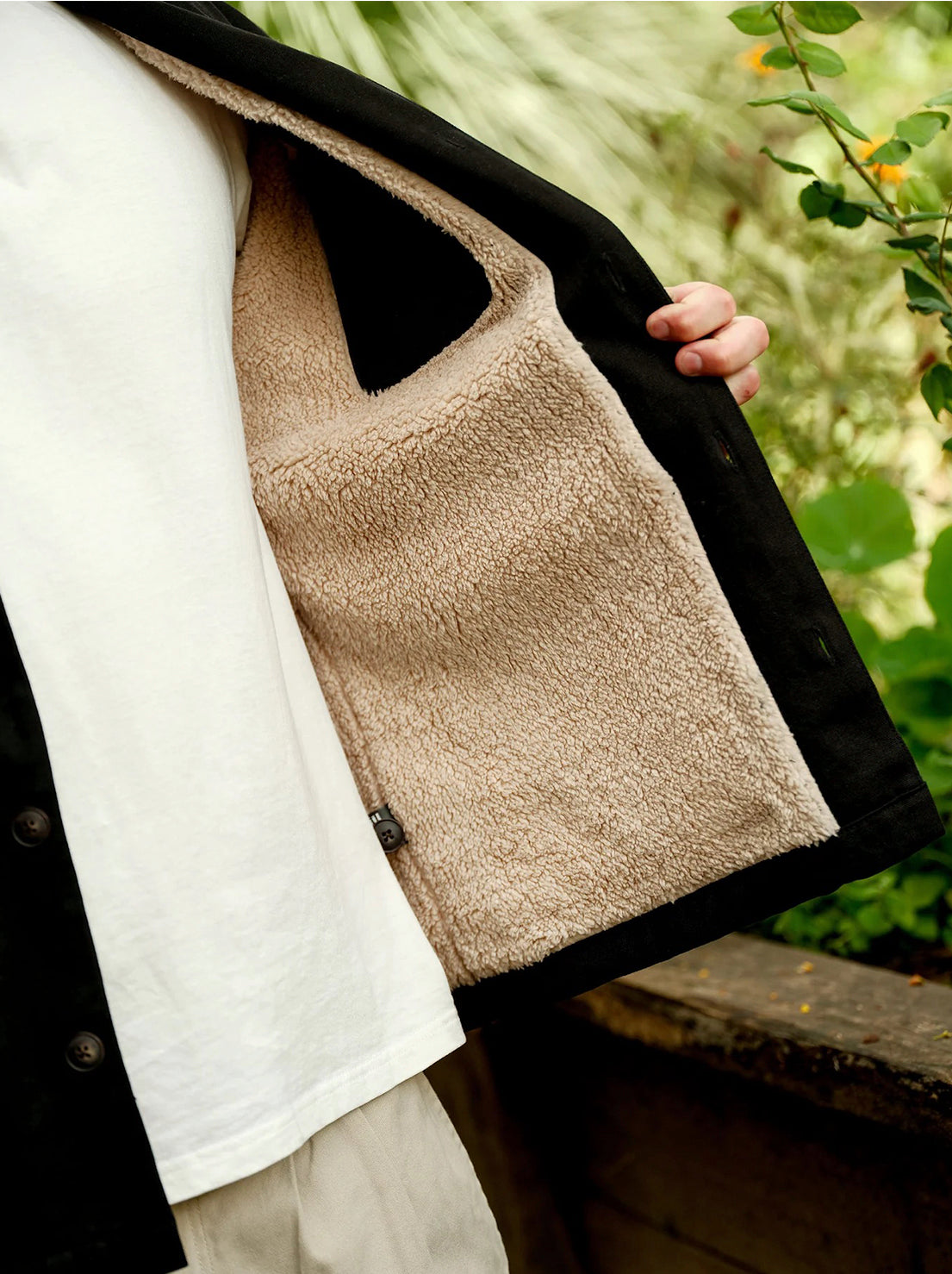 Mr Simple - Stockyard Sherpa Jacket - Black