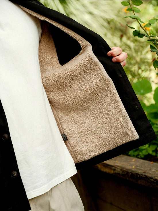 Mr Simple - Stockyard Sherpa Jacket - Black