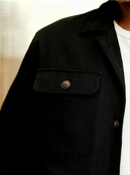 Mr Simple - Stockyard Sherpa Jacket - Black