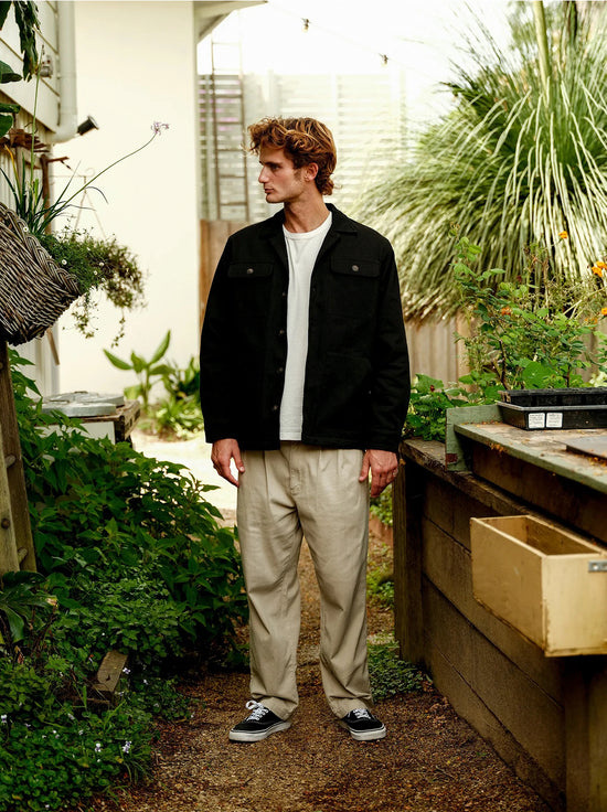 Mr Simple - Stockyard Sherpa Jacket - Black