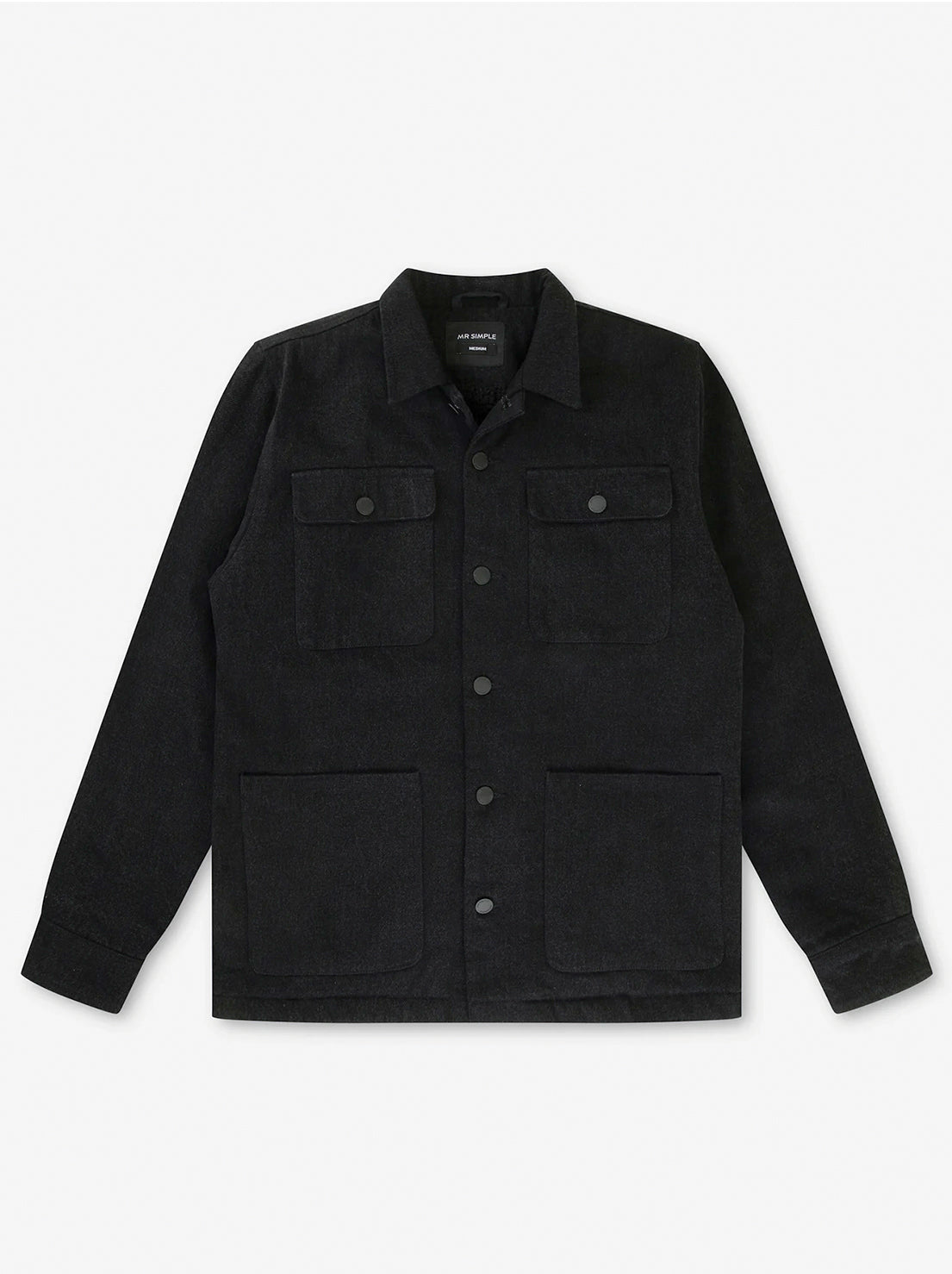 Mr Simple - Stockyard Sherpa Jacket - Black