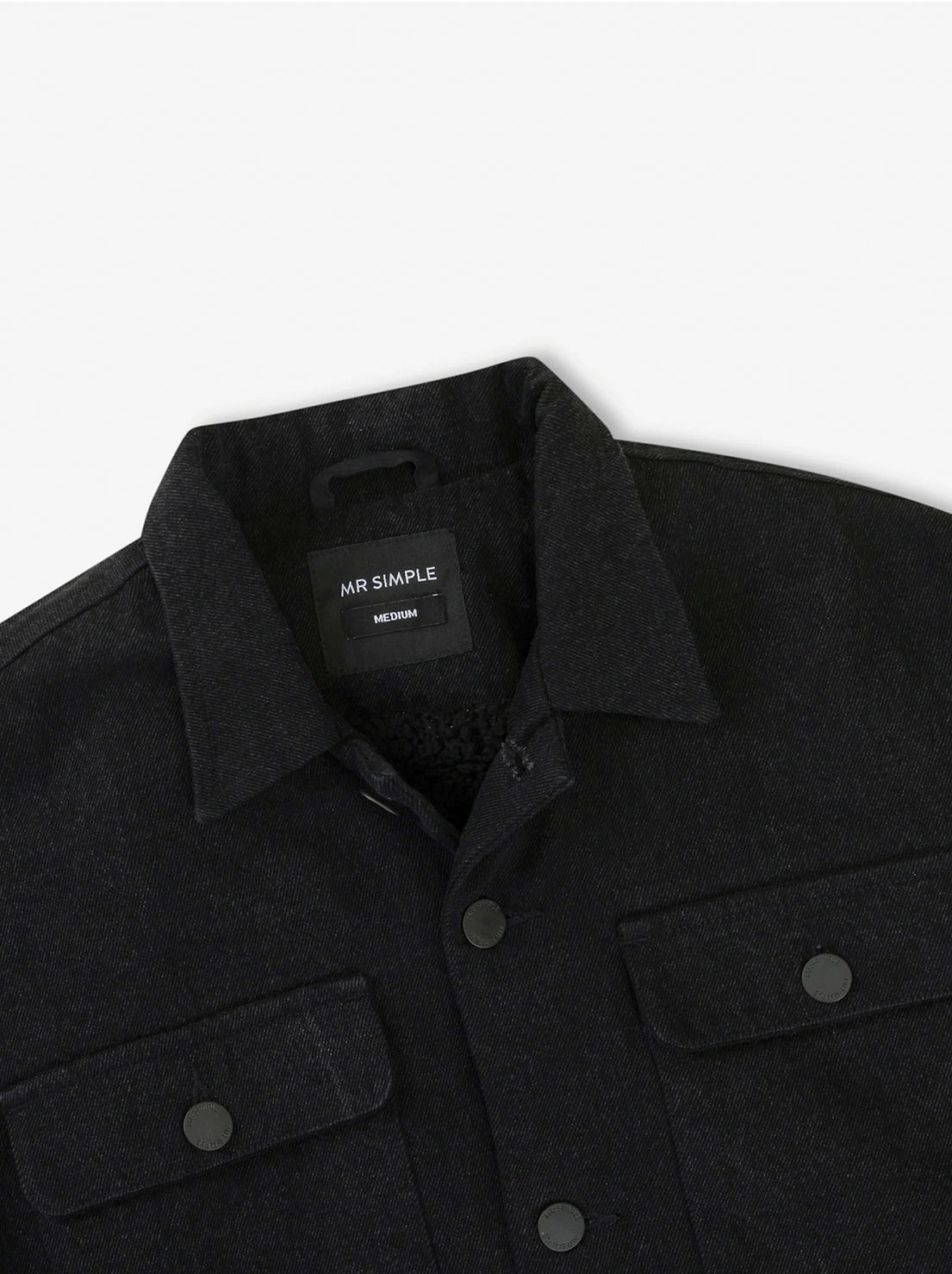 Mr Simple - Stockyard Sherpa Jacket - Black
