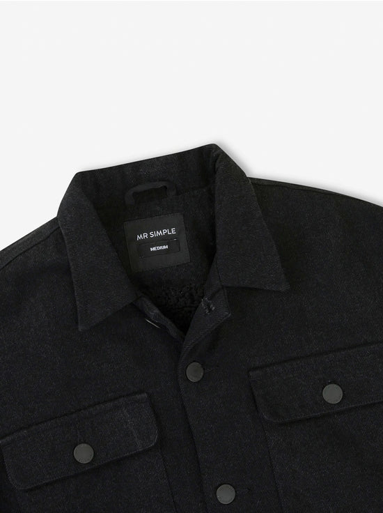 Mr Simple - Stockyard Sherpa Jacket - Black