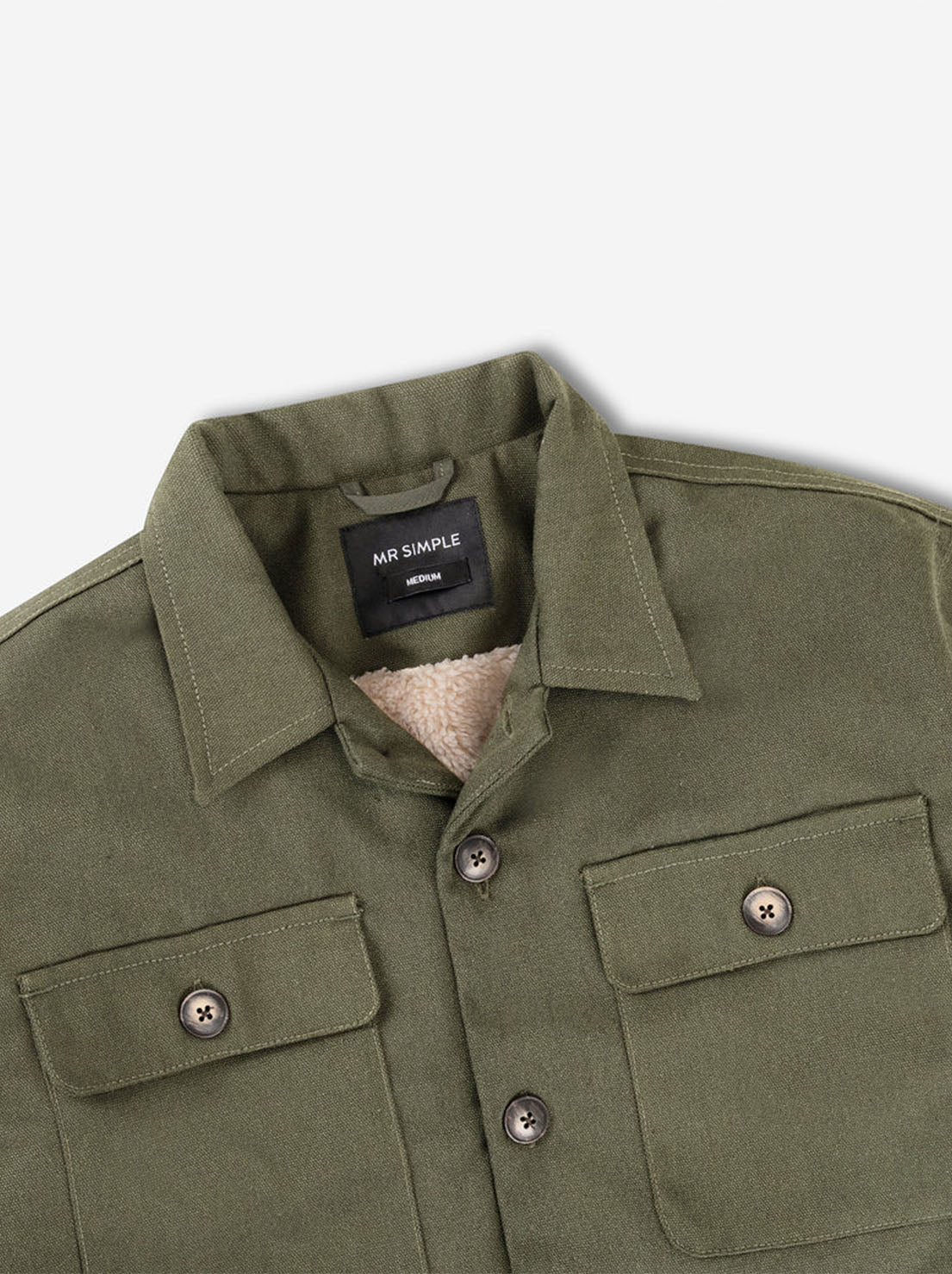 Mr Simple - Stockyard Sherpa Jacket - Fatigue