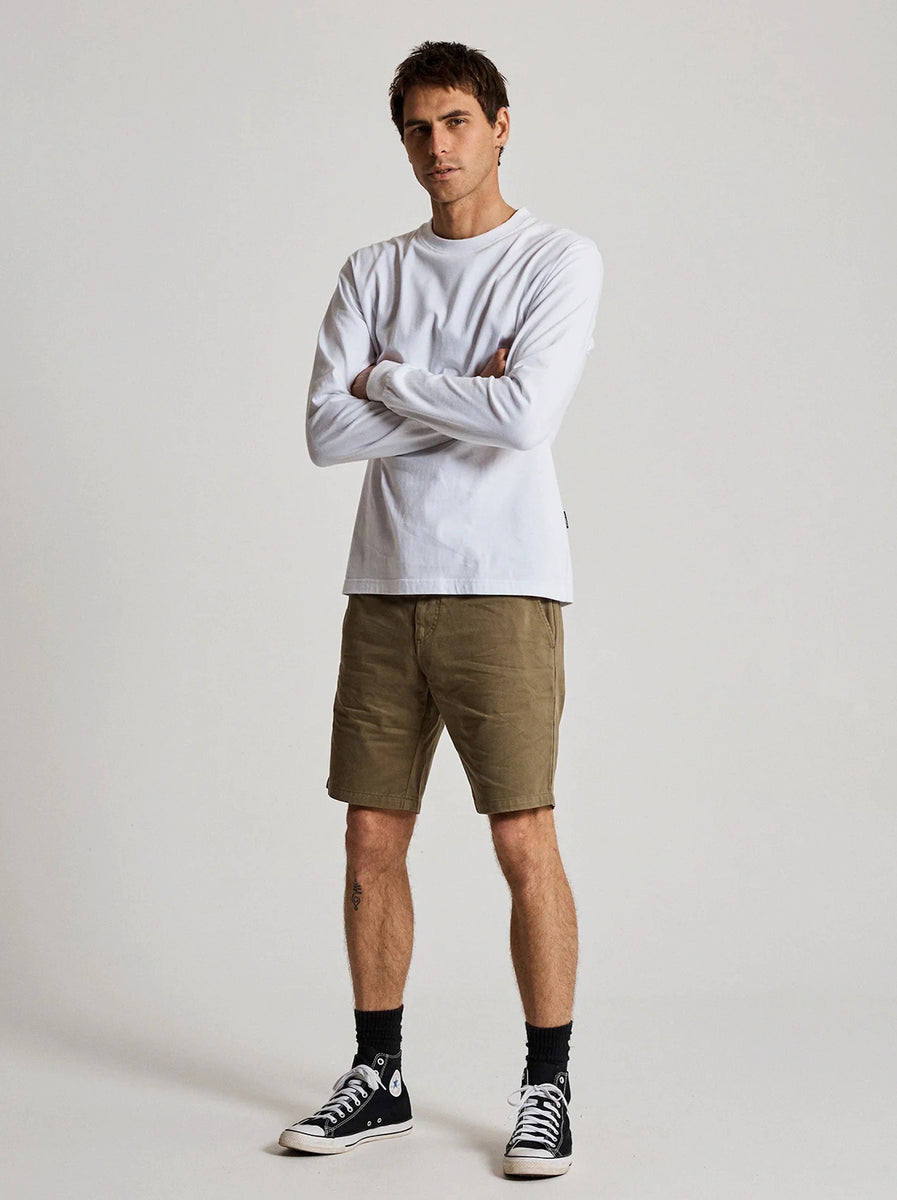 Mr Simple - Taylor Chino Short - Army – Abicus