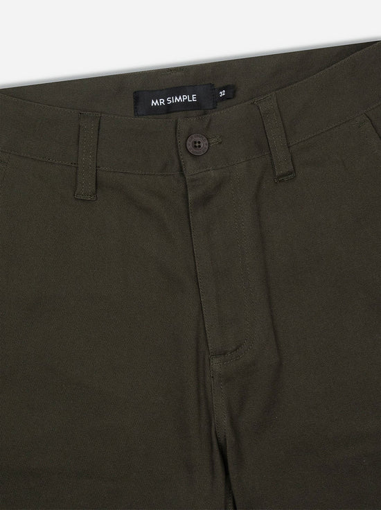 Mr Simple - Taylor Chino Short - Dark Green