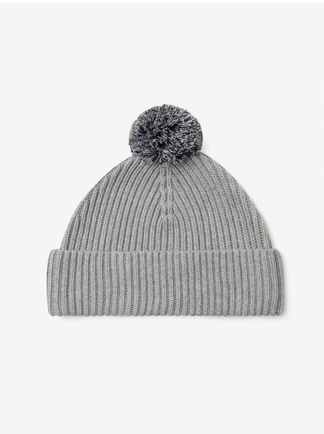 Mr Simple - Thyne Pom Beanie - Heather Grey