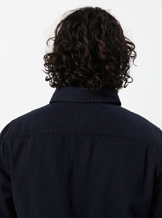 Mr Simple - York LS Shirt - Navy