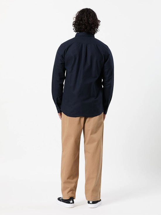 Mr Simple - York LS Shirt - Navy