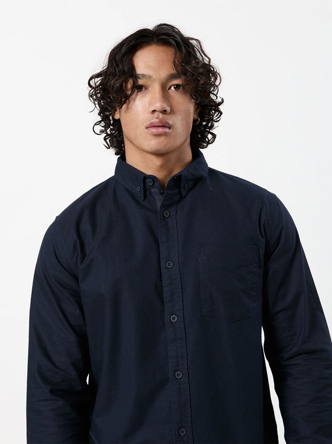 Mr Simple - York LS Shirt - Navy