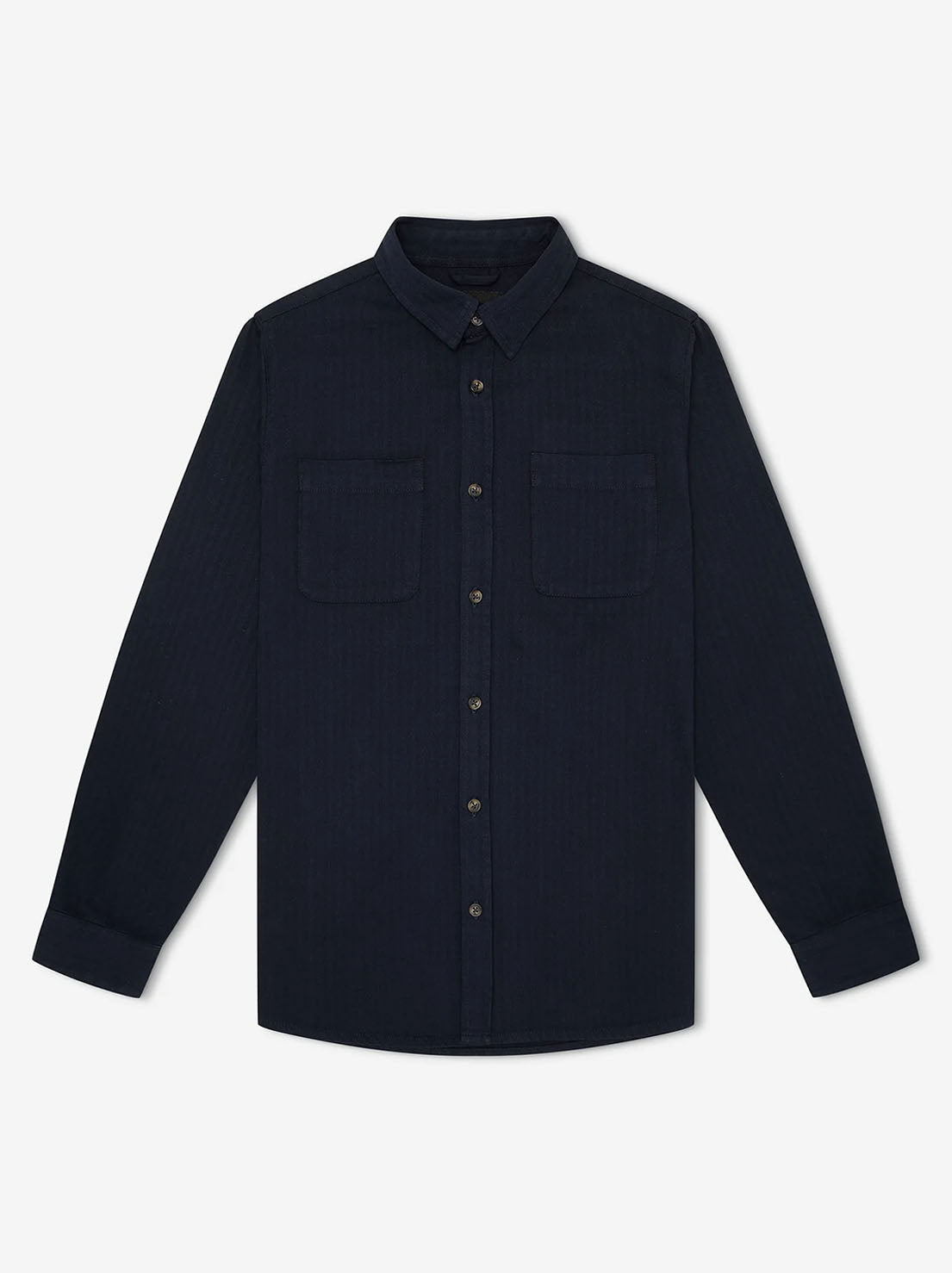 Mr Simple - York LS Shirt - Navy