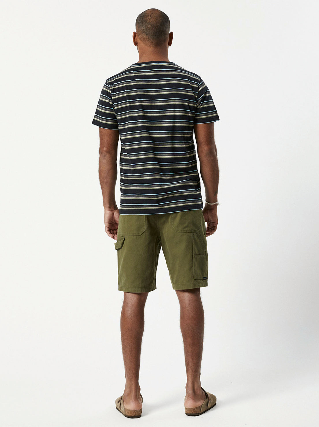 Mr Simple - Stripe Tee - Black Multi