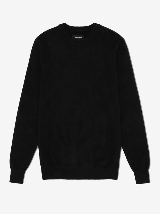 Mr Simple - Recycled Cashmere Standard Knit - Black