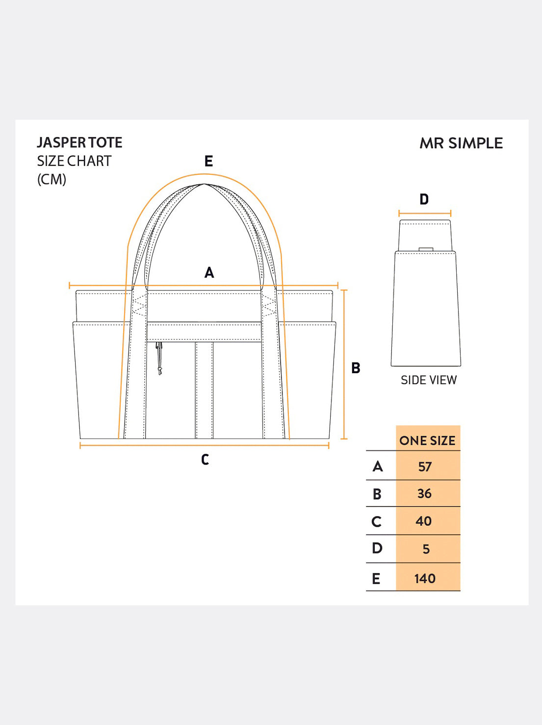 Mr Simple - Jasper Large Tote - Black