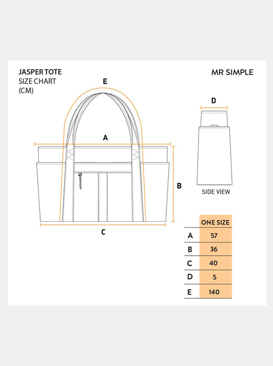 Mr Simple - Jasper Large Tote - Black