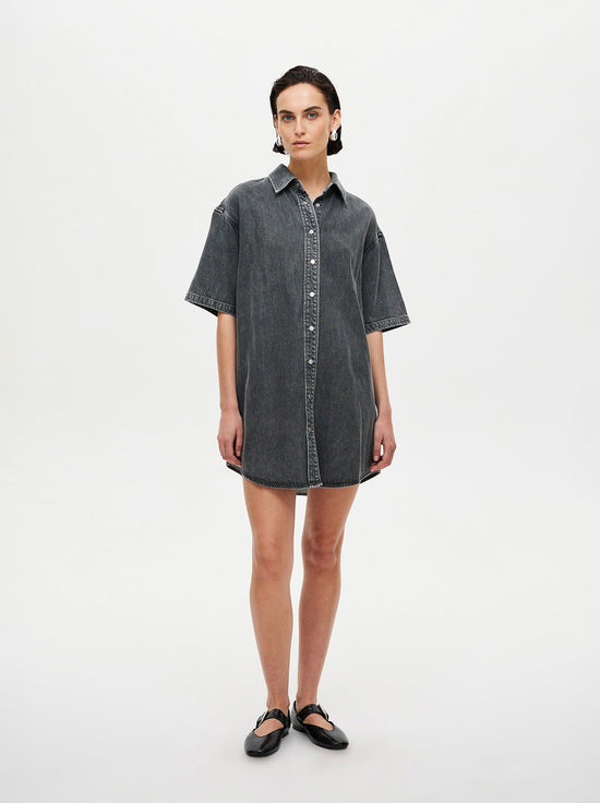 Neuw - Canyon Shirt Dress - Stone Grey