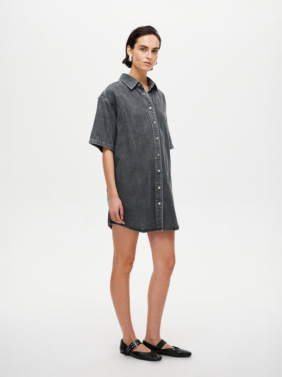 Neuw - Canyon Shirt Dress - Stone Grey