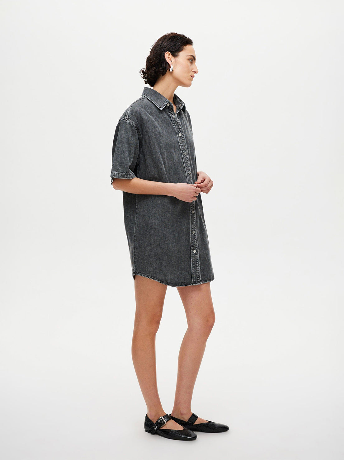 Neuw - Canyon Shirt Dress - Stone Grey