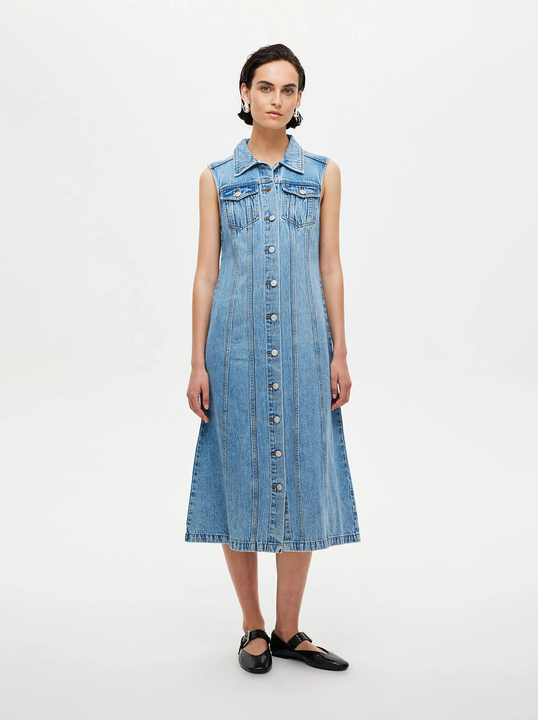 Neuw - Chelsea Denim Dress Radio - Light Vintage Indigo