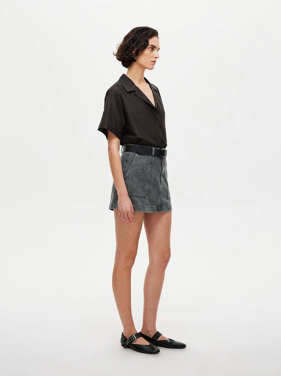 Neuw - Mercer Mini Skirt - Stone Grey