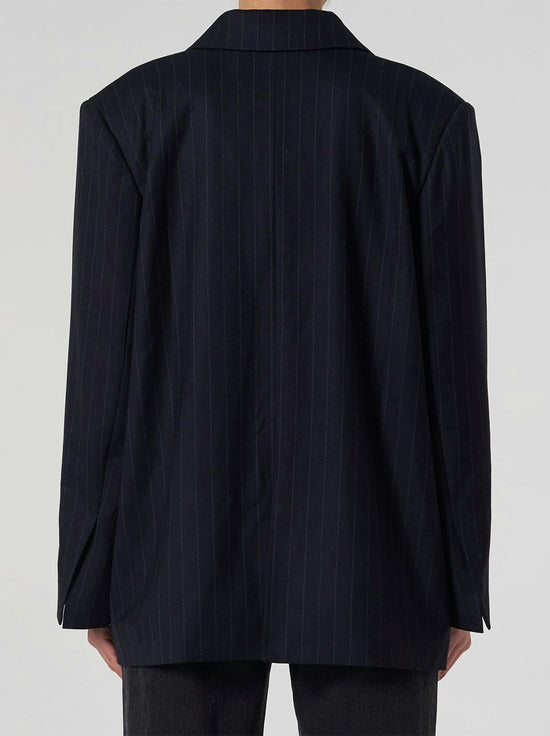 Neuw - Oversized Pinstripe Blazer - Navy